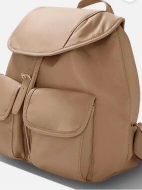 Year of Ours Tan Backpack with Front Pockets
